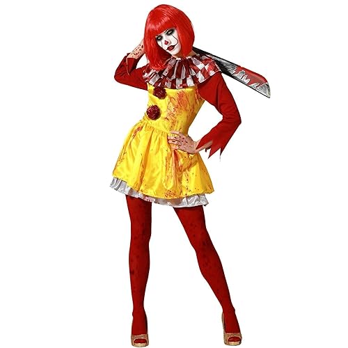 ATOSA yellow clown costume halloween woman adult XS ATOSA yellow clown costume halloween woman adult XS von ATOSA