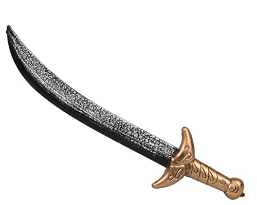 ATOSA Piratenschwert 50 cm mit schwarzer Klinge und dekorativem goldfarbenem Griff ATOSA Piratenschwert 50 cm mit schwarzer Klinge und dekorativem goldfarbenem Griff von ATOSA