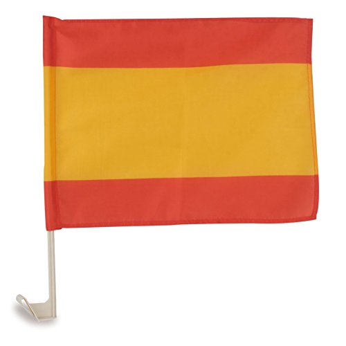 Atosa-22190 Atosa-22190 Flagge Spanien für Auto 30 x 45 cm Fußball und Sport, Rot/Gelb (22190) von ATOSA