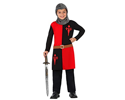 Atosa 23468 Crusades Knight Karnevalskostüm, Jungen, Schwarz/Rot, 140 Atosa 23468 Crusades Knight Karnevalskostüm, Jungen, Schwarz/Rot, 140 von ATOSA