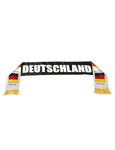 Atosa-24591 Atosa-24591 Schal Deutschland 14 x 130 cm Fußball und Sport, Gelb/Rot/Schwarz (24591) von ATOSA
