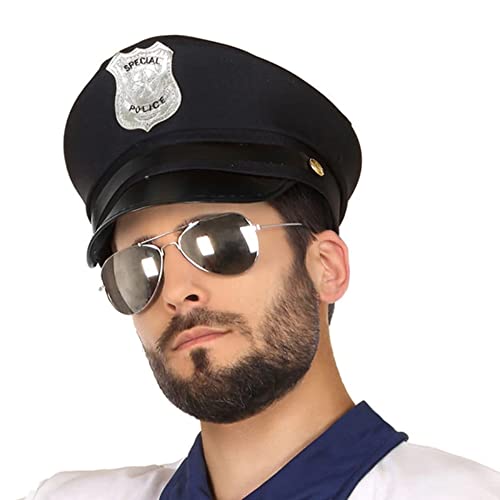 Atosa 34769 police Mütze Polizist, Schwarz, Unisex – Erwachsene von ATOSA