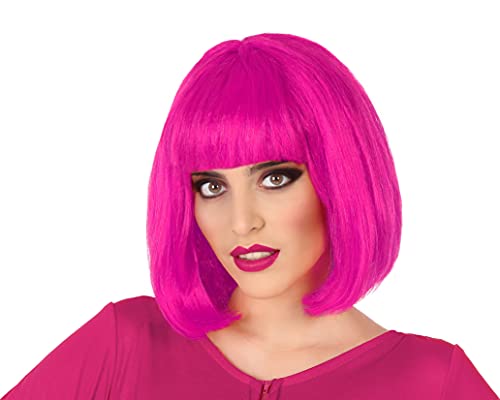Atosa 43323 Sterne Perücke Rosa, Halblang, Unisex – Erwachsene von ATOSA