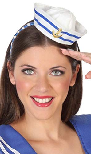 Atosa 48834 Sailor Mütze Matrosin, Weiss/Blau, Unisex – Erwachsene Atosa 48834 Sailor Mütze Matrosin, Weiss/Blau, Unisex – Erwachsene von ATOSA