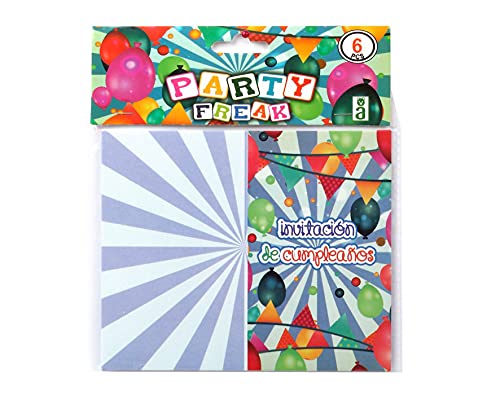 Atosa 50652 – Einladungen, 6 Stück, bunt Atosa 50652 – Einladungen, 6 Stück, bunt von ATOSA