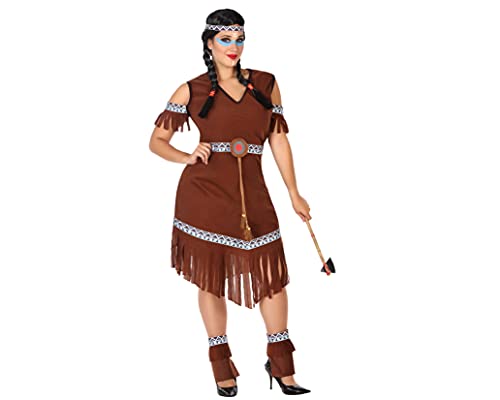 Atosa 56500 COSTUME INDIAN WOMAN XXL, Damen, Braun von ATOSA