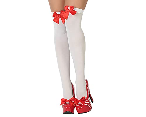 Atosa-61819 Strumpfhose, Weiß/Rot, Einheitsgröße (61819) von ATOSA