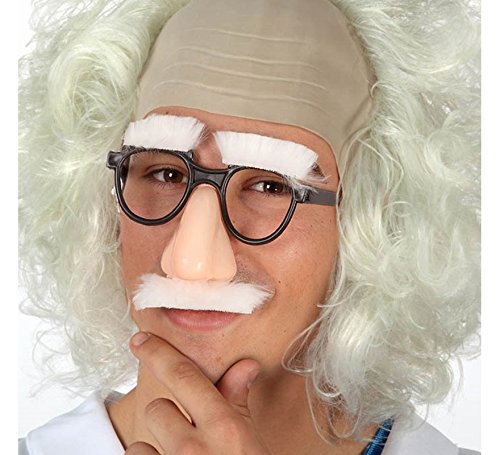 Atosa Brille mit Nase und Schnurrbart weiß wissenschaftlich Atosa Brille mit Nase und Schnurrbart weiß wissenschaftlich von ATOSA