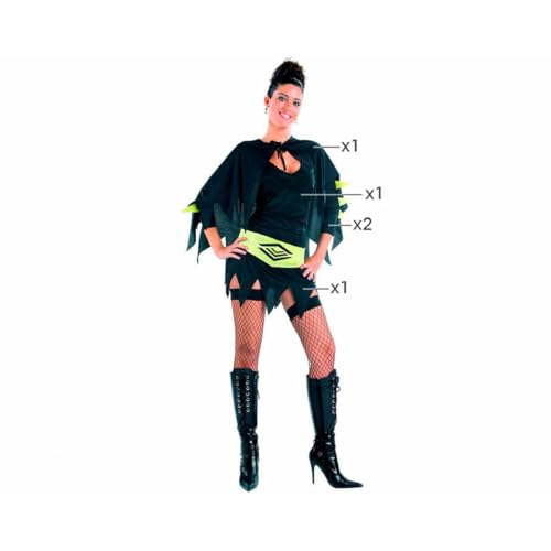 Atosa Damen Kostüm Super Held Comic, schwarz, M-L (73911) von ATOSA