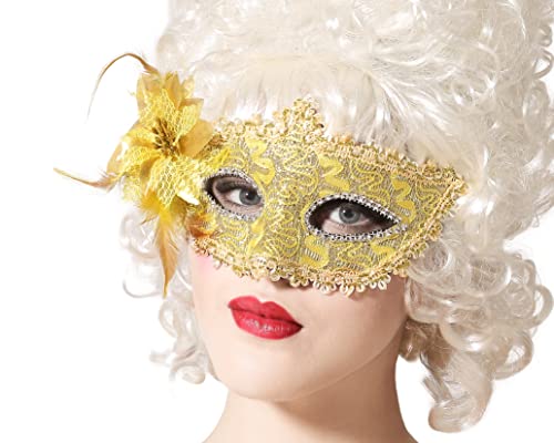 Atosa Goldene venezianische Augenmaske mit Blume Atosa Goldene venezianische Augenmaske mit Blume von ATOSA