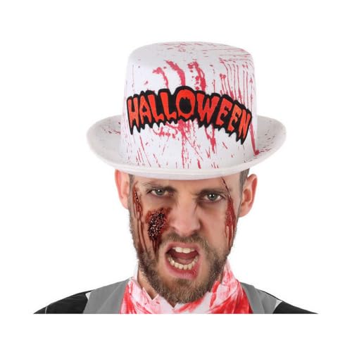 Atosa Halloween-Hut, weiß mit Blut befleckt Atosa Halloween-Hut, weiß mit Blut befleckt von ATOSA