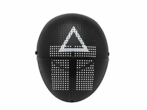 Atosa Schwarze PVC-Maske mit weißem Dreieck, 26 x 20 cm von ATOSA