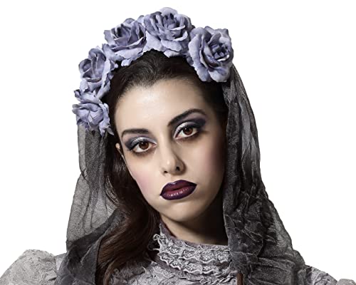 Atosa Stirnband für Halloween, Braut, Grau, Damen, Erwachsene Atosa Stirnband für Halloween, Braut, Grau, Damen, Erwachsene von ATOSA