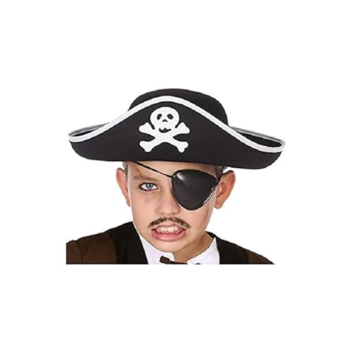 Atosa az63457 Piratenchapeau schwarz mit Motiv für Kinder Pirate Mützen, Masken und Partyzubehör Atosa az63457 Piratenchapeau schwarz mit Motiv für Kinder Pirate Mützen, Masken und Partyzubehör von ATOSA