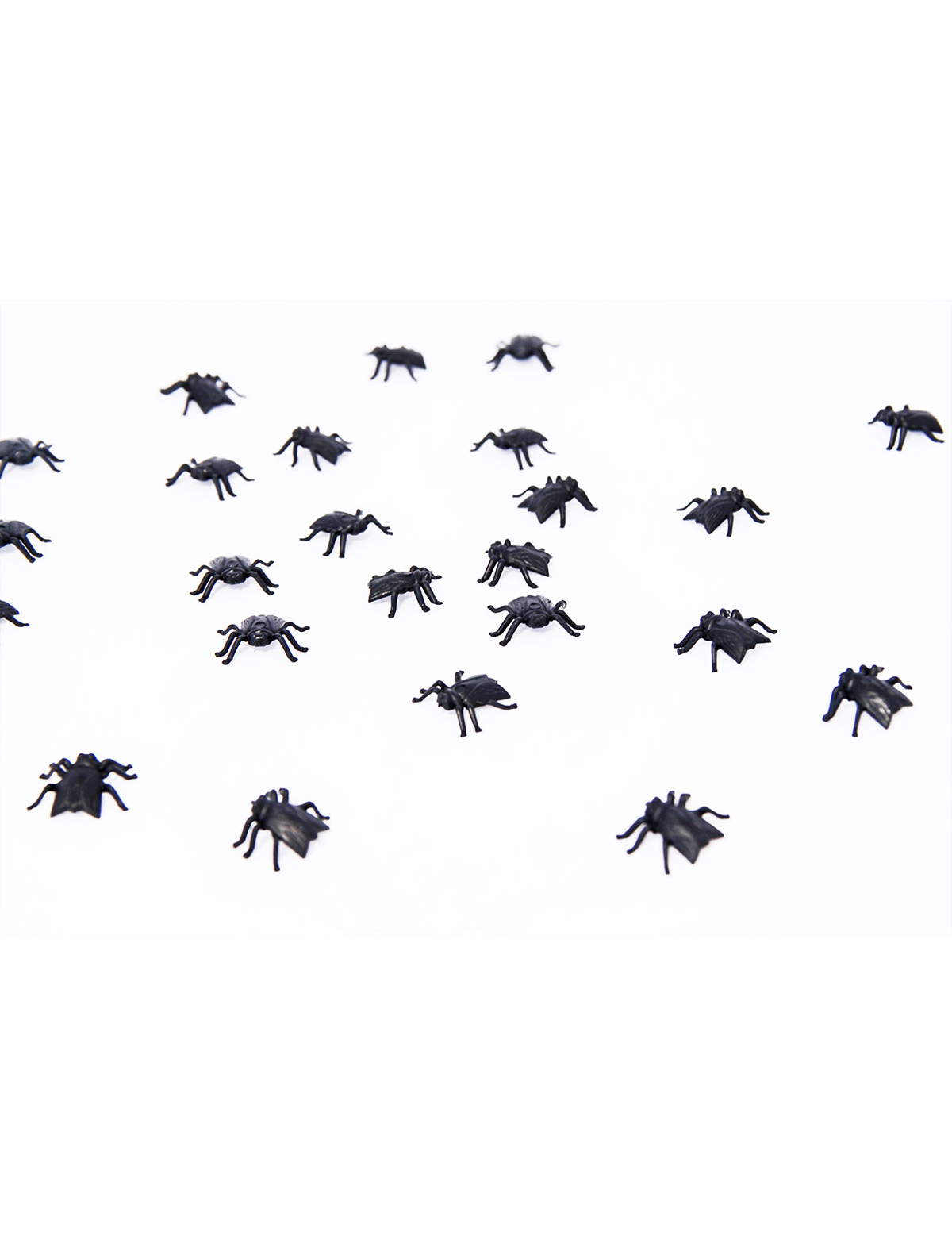 Dekoration Fliegen für Halloween 24 Stück schwarz Dekoration Fliegen für Halloween 24 Stück schwarz von ATOSA