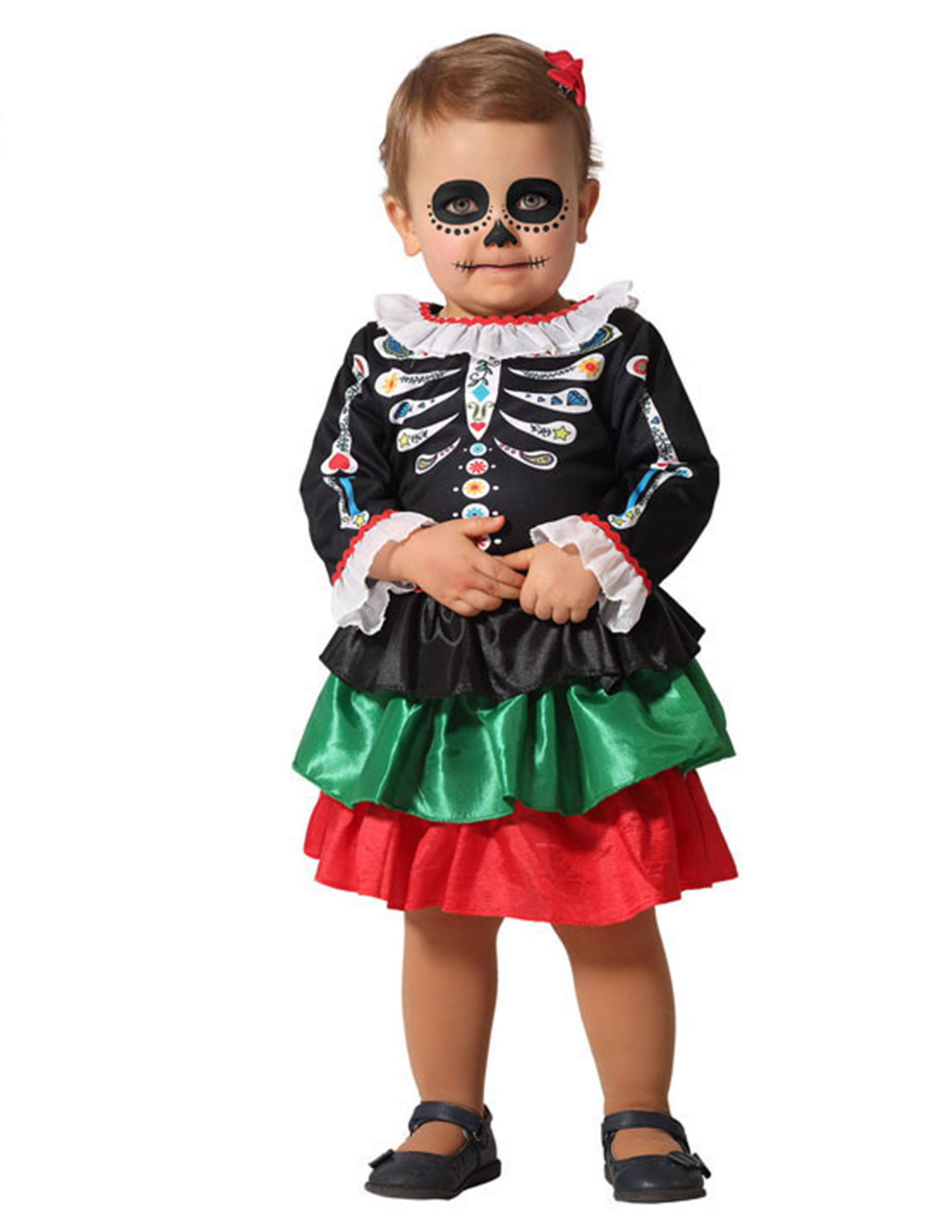 Día de los Muertos-Kostüm für Babys Halloweenkostüm bunt von ATOSA
