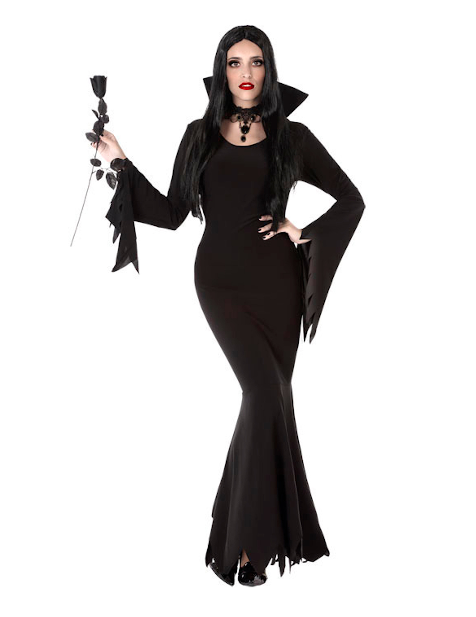 Edle Gothic-Dame Kostüm für Halloween schwarz Edle Gothic-Dame Kostüm für Halloween schwarz von ATOSA