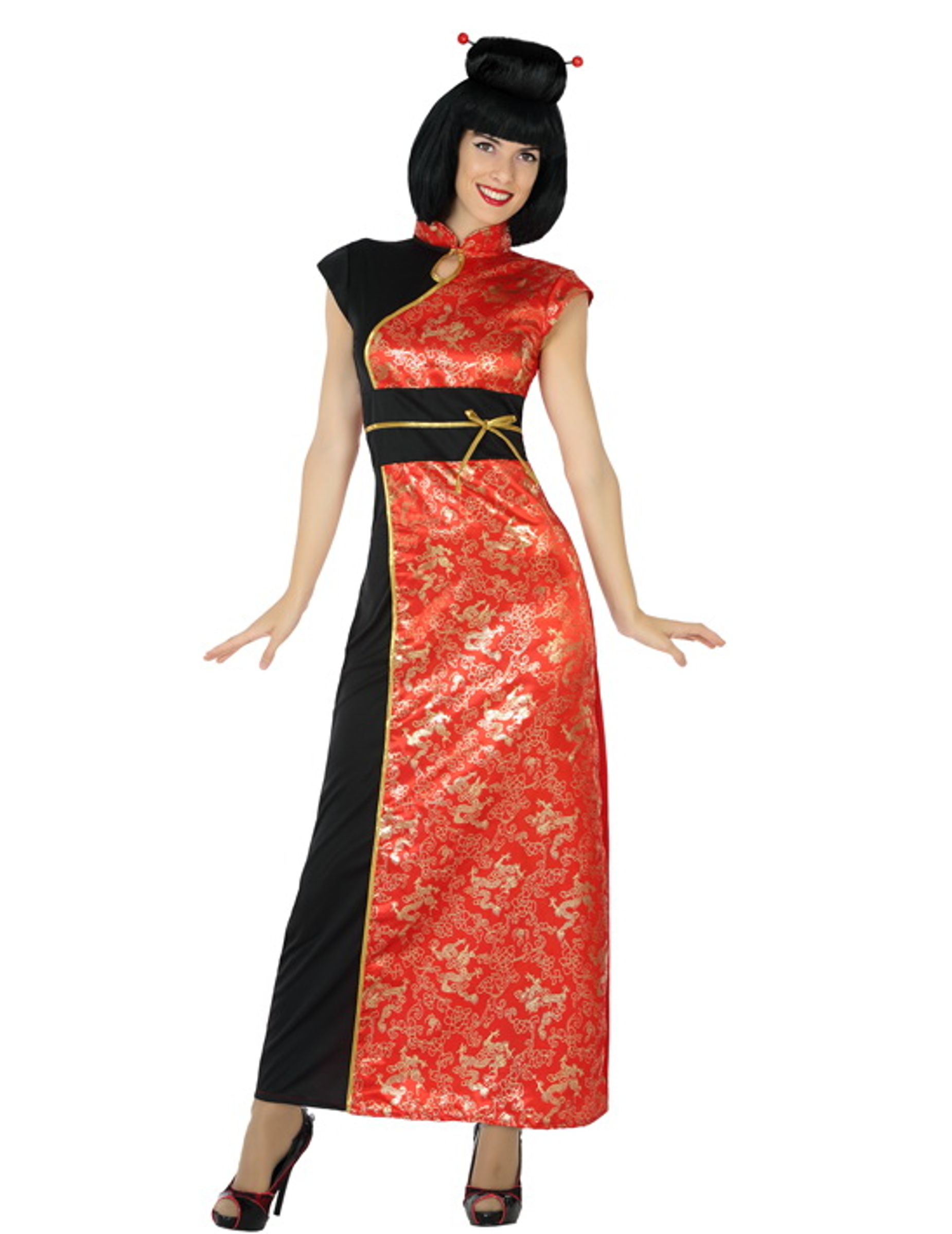 Elegante Chinesin Damenkostüm Asiatin Plus Size rot Elegante Chinesin Damenkostüm Asiatin Plus Size rot von ATOSA