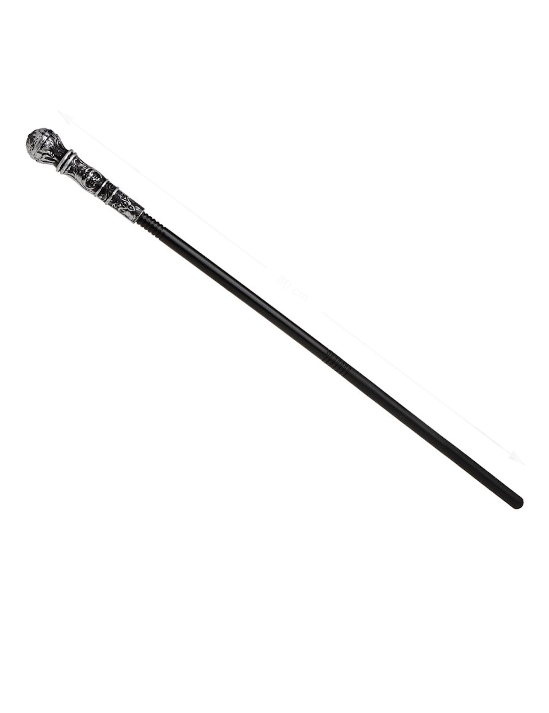 Gehstock Zepter Accessoire silber-schwarz 80 cm Gehstock Zepter Accessoire silber-schwarz 80 cm von ATOSA