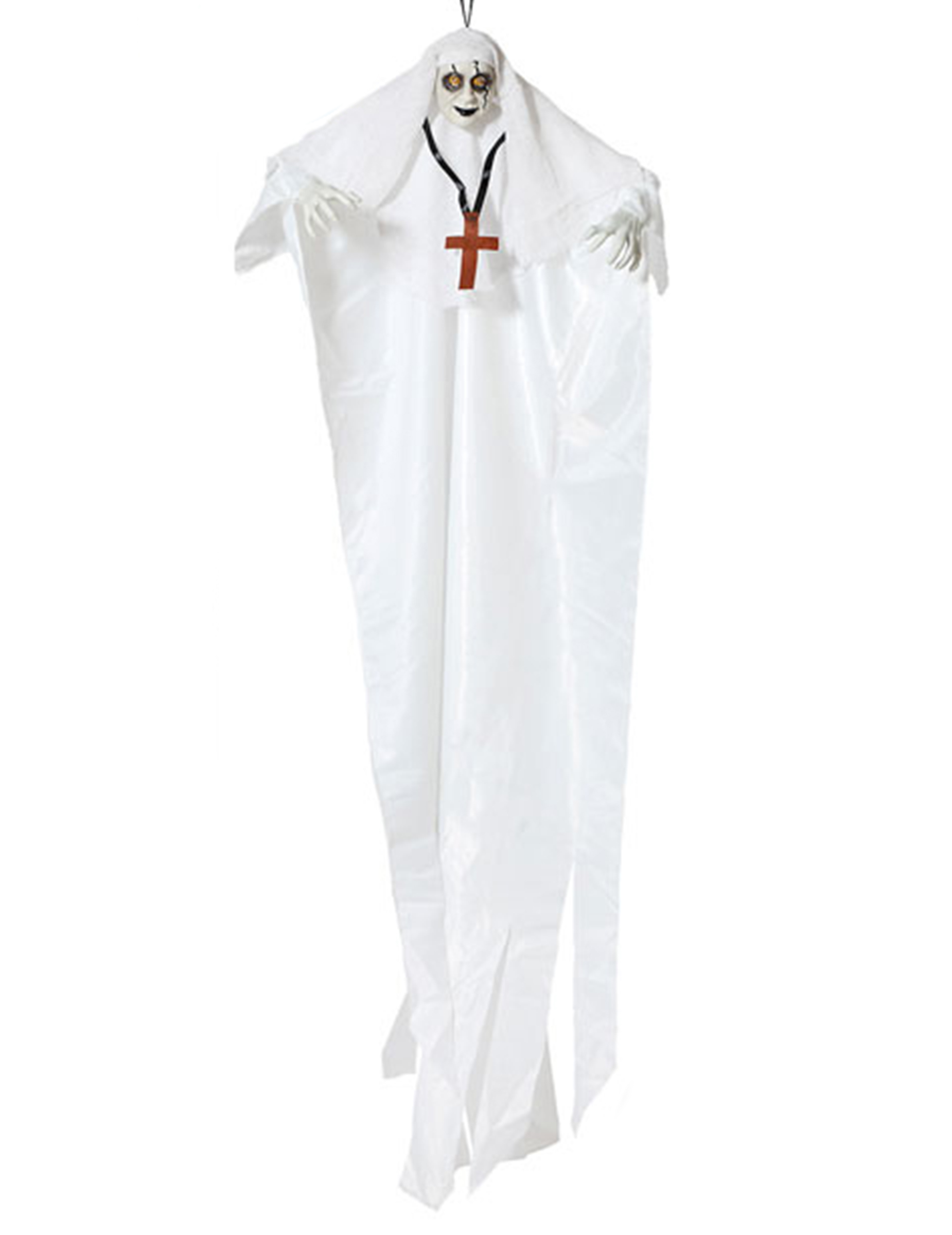 Geisternonne-Dekofigur mit Licht Halloween-Partydeko weiss 137 cm Geisternonne-Dekofigur mit Licht Halloween-Partydeko weiss 137 cm von ATOSA