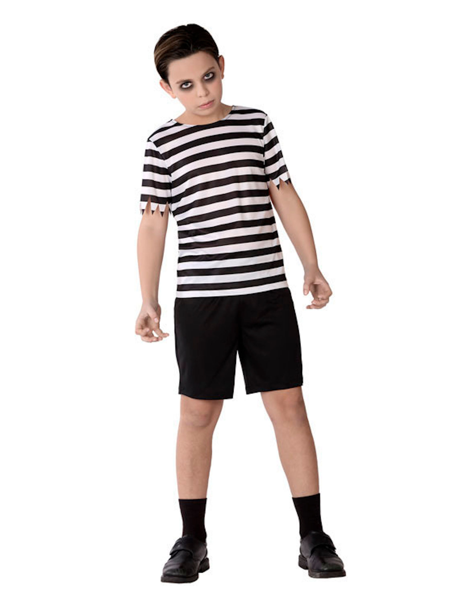 Gothic-Junge morbide Familie Halloweenkostüm schwarz-weiss Gothic-Junge morbide Familie Halloweenkostüm schwarz-weiss von ATOSA