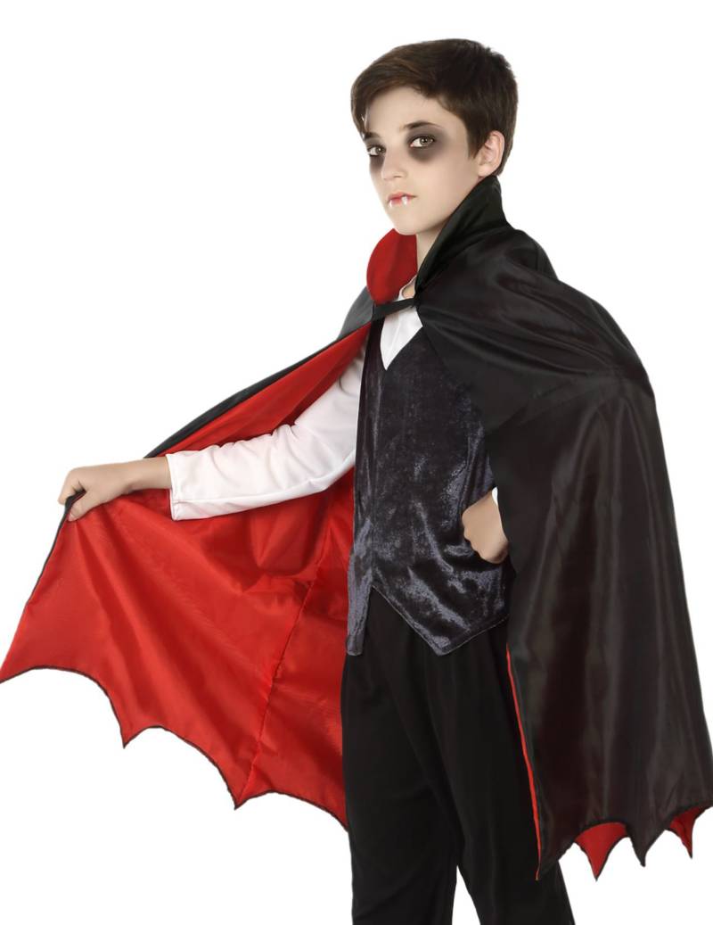 Graf Dracula Umhang Vampir für Kinder schwarz-rot von ATOSA