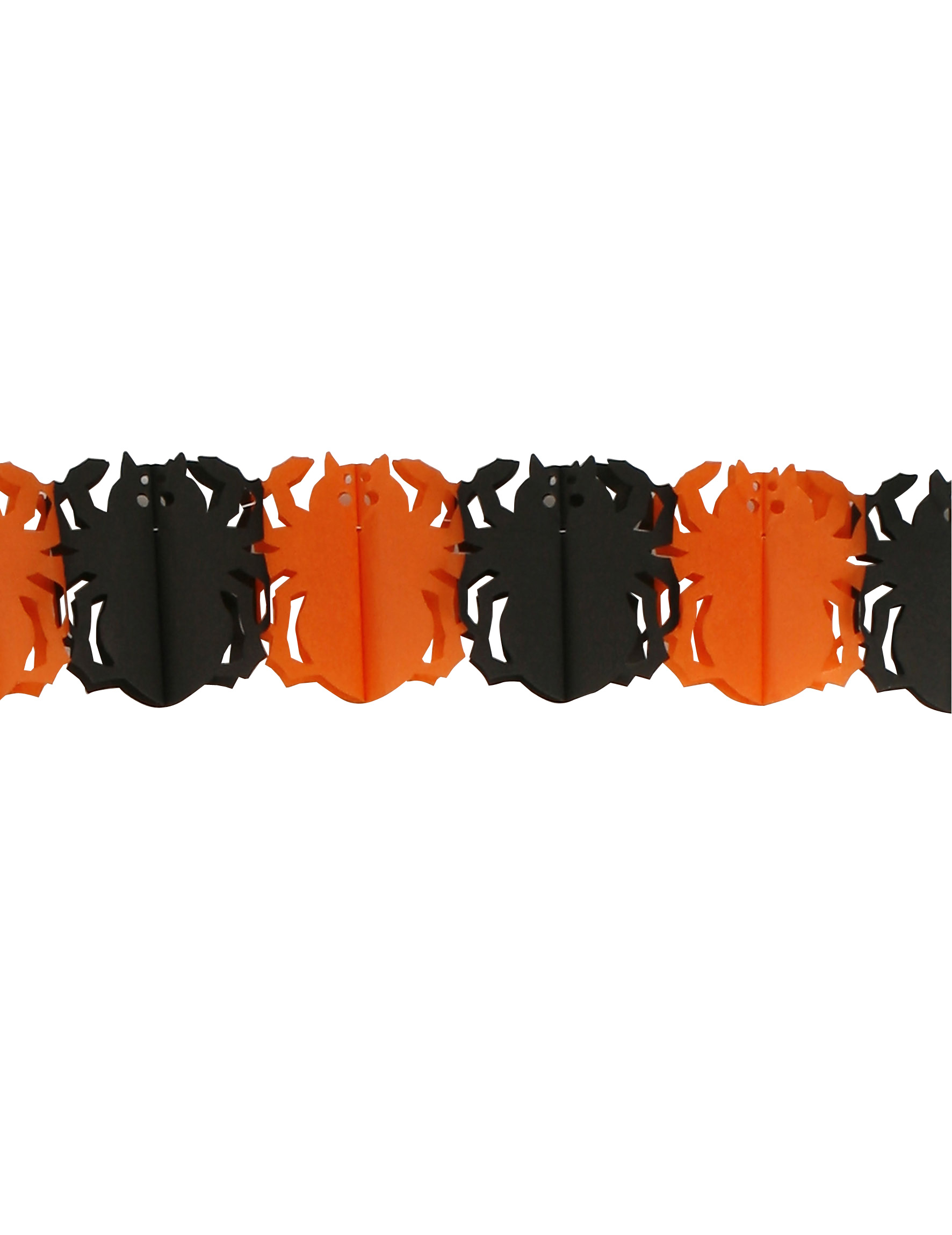 Halloween-Girlande Spinnen schwarz/orange Halloween-Girlande Spinnen schwarz/orange von ATOSA