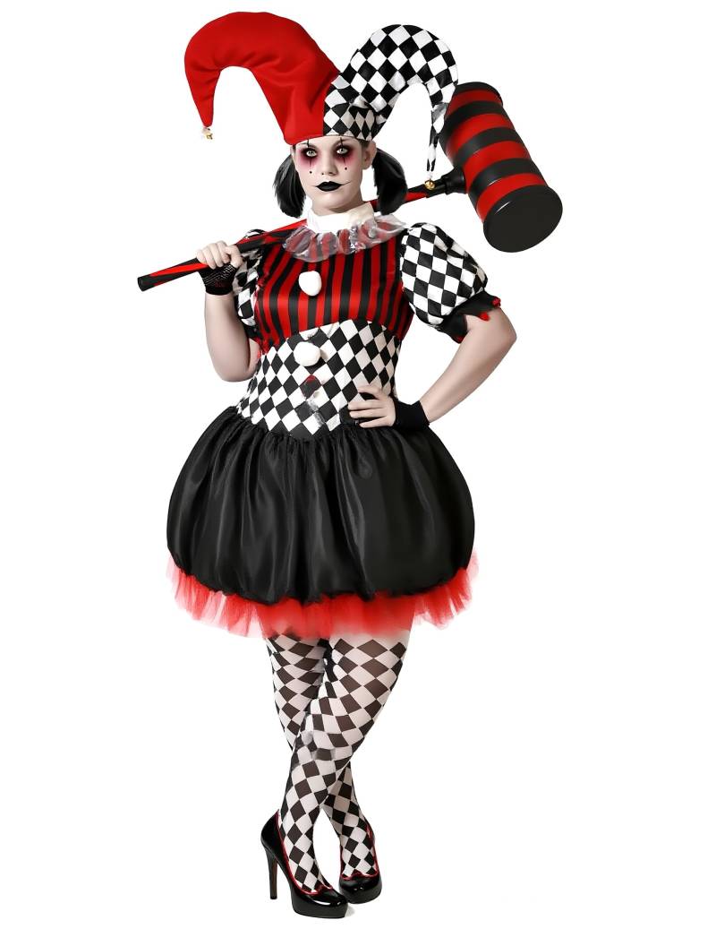 Harlekinkostüm für Damen in plus size von ATOSA