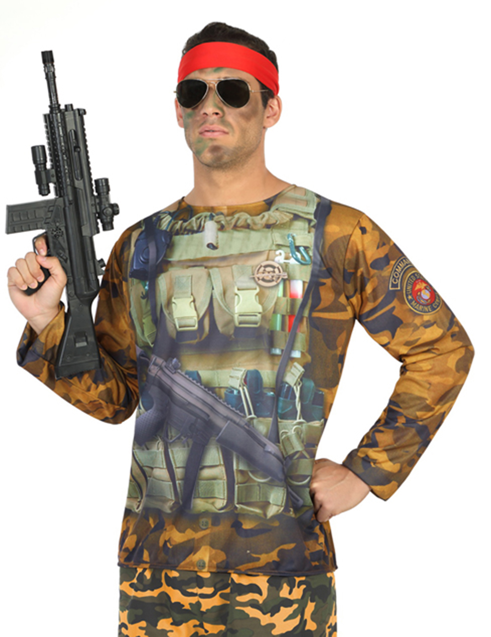 Herren-Shirt im Military-Look bunt Herren-Shirt im Military-Look bunt von ATOSA