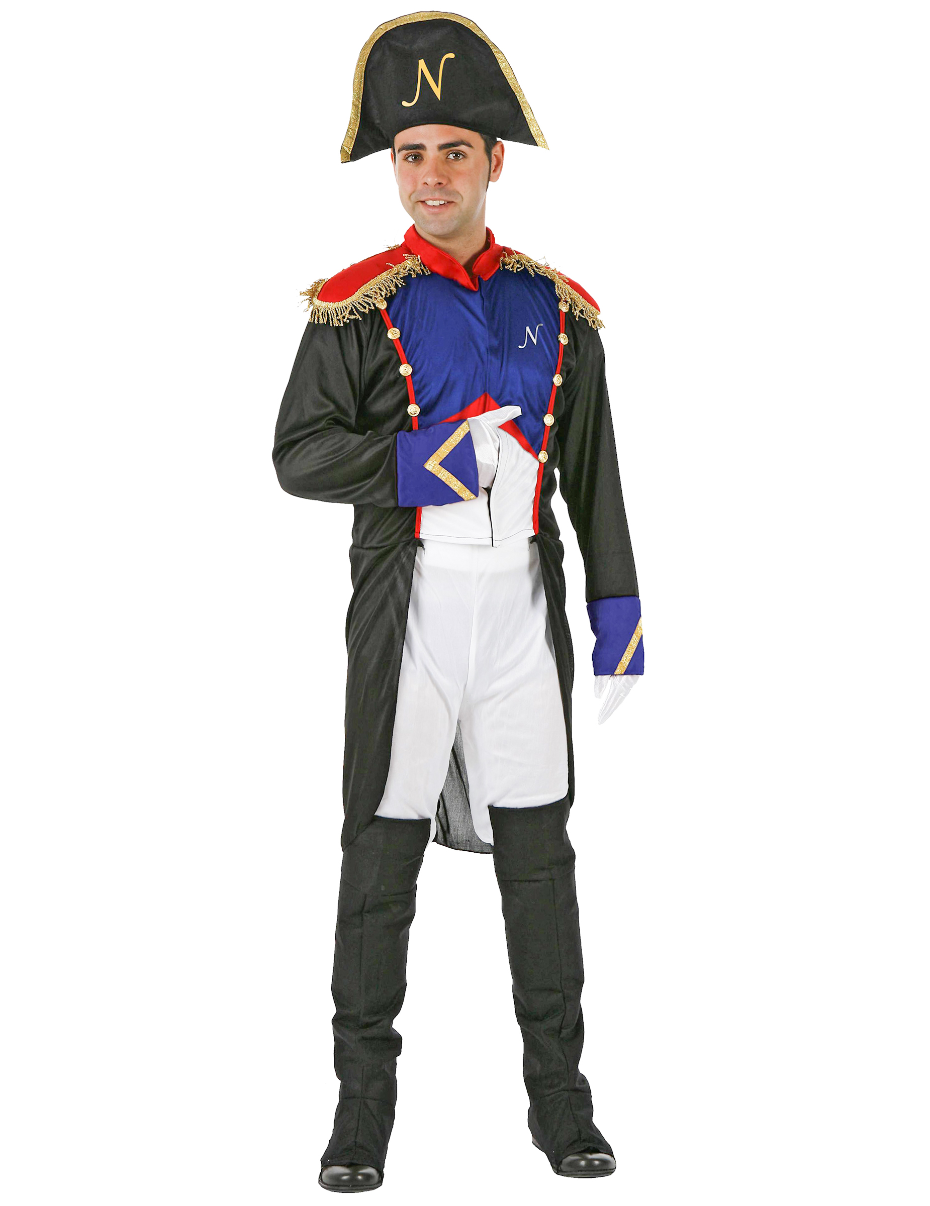 Herrenkostüm Französischer Kaiser weiß/blau/schwarz Herrenkostüm Französischer Kaiser weiß/blau/schwarz von ATOSA