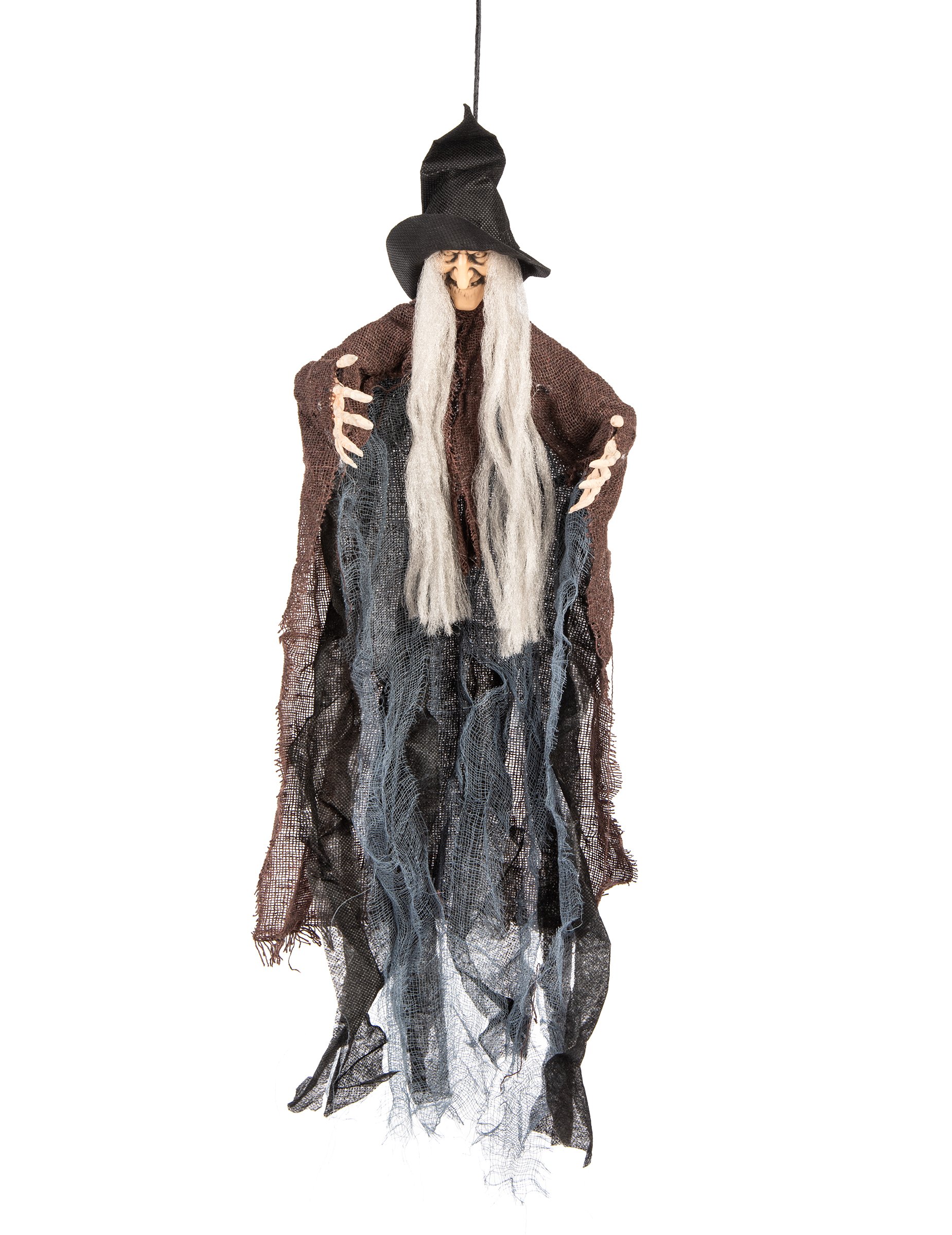 Hexen-Figur zum Aufhängen Halloween-Dekoration schwarz-braun-grau 50cm Hexen-Figur zum Aufhängen Halloween-Dekoration schwarz-braun-grau 50cm von ATOSA