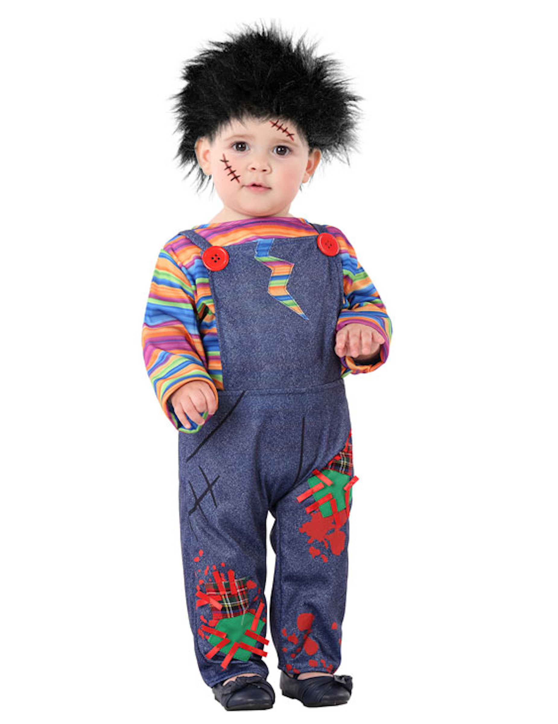 Horror-Puppe-Kostüm für Kleinkinder Kleinkinder-Halloween-Kostüm bunt von ATOSA