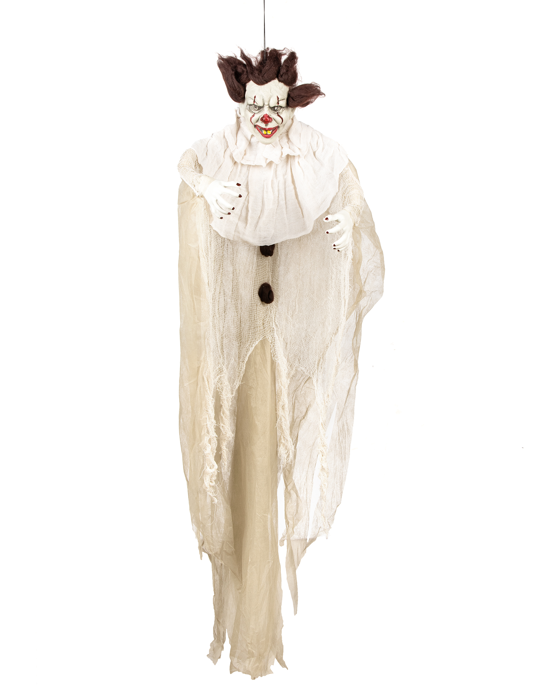 Horrorclown-Dekofigur Halloween-Deko weiss-schwarz 130 cm Horrorclown-Dekofigur Halloween-Deko weiss-schwarz 130 cm von ATOSA