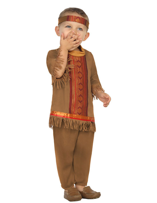 Kleiner Indianer Babykostüm Wilder Westen braun Kleiner Indianer Babykostüm Wilder Westen braun von ATOSA