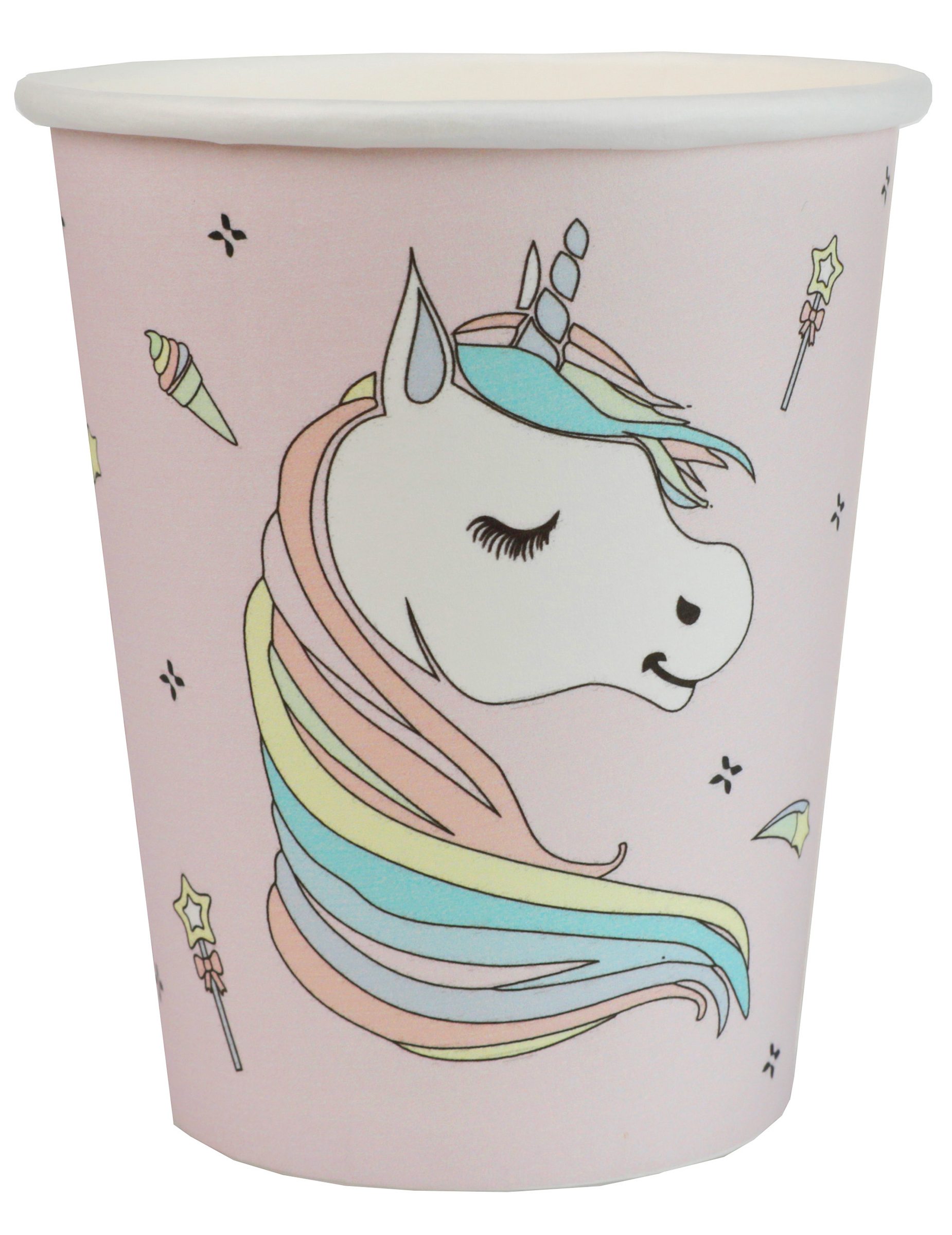 Einhorn Partybecher 10 Stück bunt 7,8 x 9,7 cm Einhorn Partybecher 10 Stück bunt 7,8 x 9,7 cm von SANTEX
