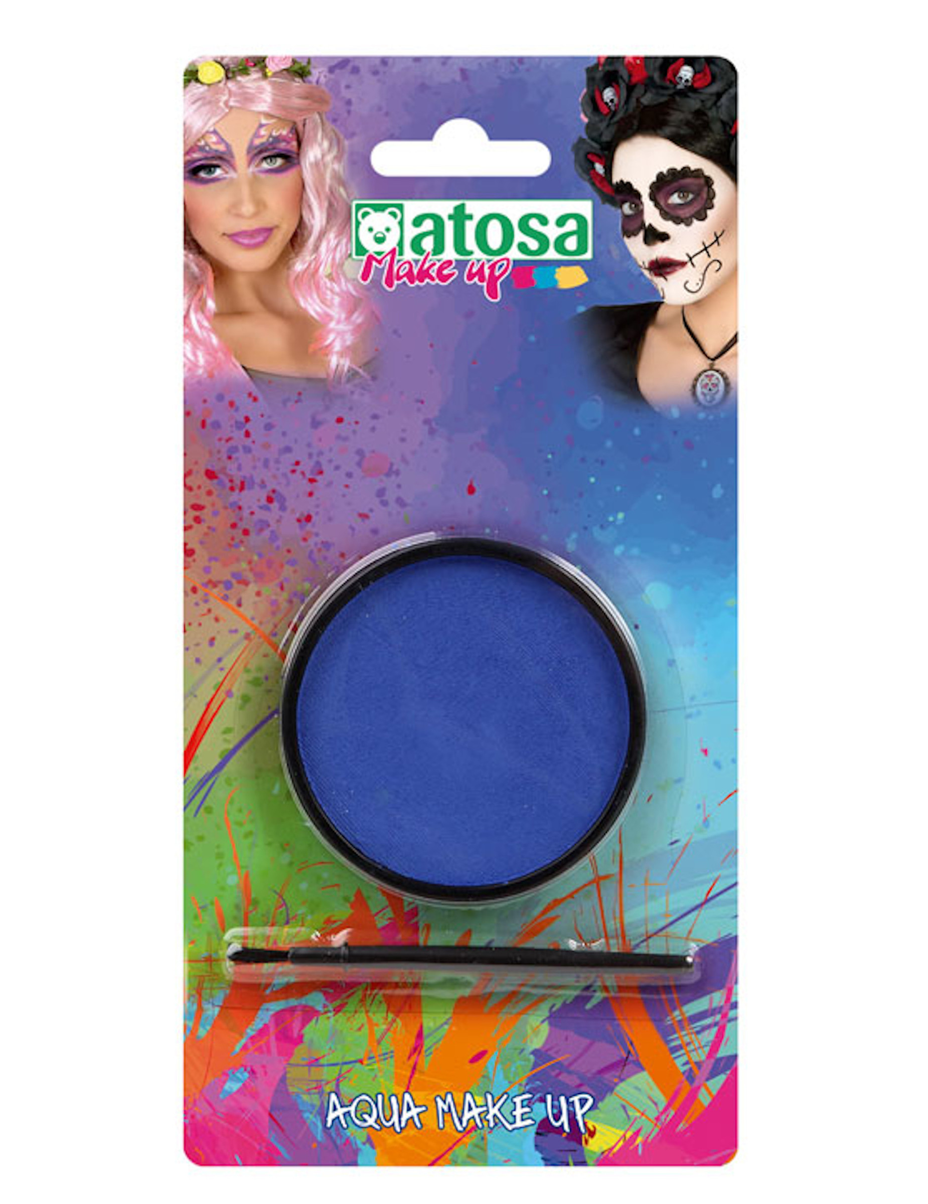 Make-up für Gesicht und Körper auf Wasserbasis 2-teilig blau 12 g Make-up für Gesicht und Körper auf Wasserbasis 2-teilig blau 12 g von ATOSA