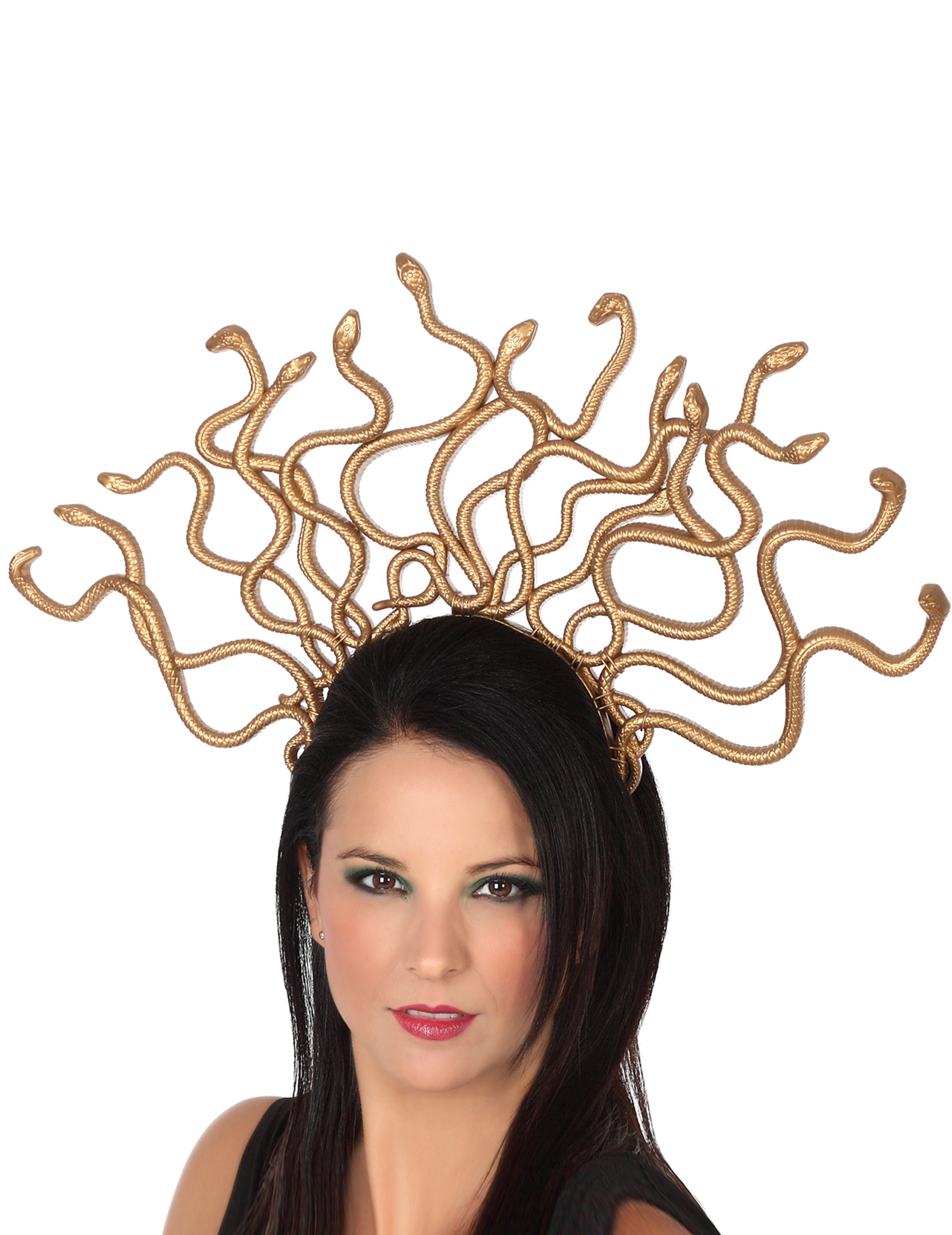 Medusa Kopfschmuck für Erwachsene Schlangen Gold Medusa Kopfschmuck für Erwachsene Schlangen Gold von ATOSA