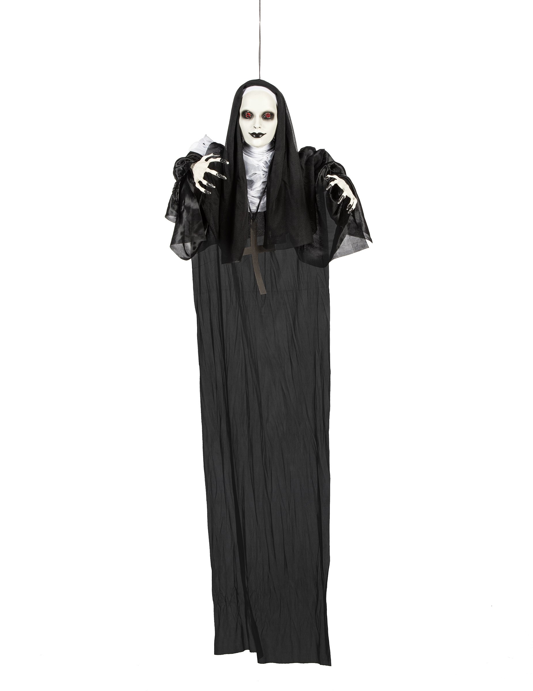 Nonnen-Dekoration mit Leuchteffekt Hängedeko Halloween schwarz-weiss 120 cm Nonnen-Dekoration mit Leuchteffekt Hängedeko Halloween schwarz-weiss 120 cm von ATOSA