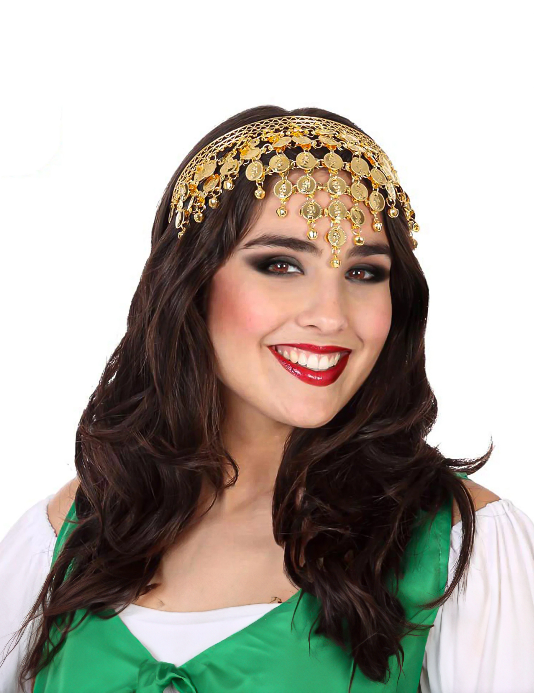 Orientalisches Haarband Schmuck für Damen Accessoire Fasching gold Orientalisches Haarband Schmuck für Damen Accessoire Fasching gold von ATOSA