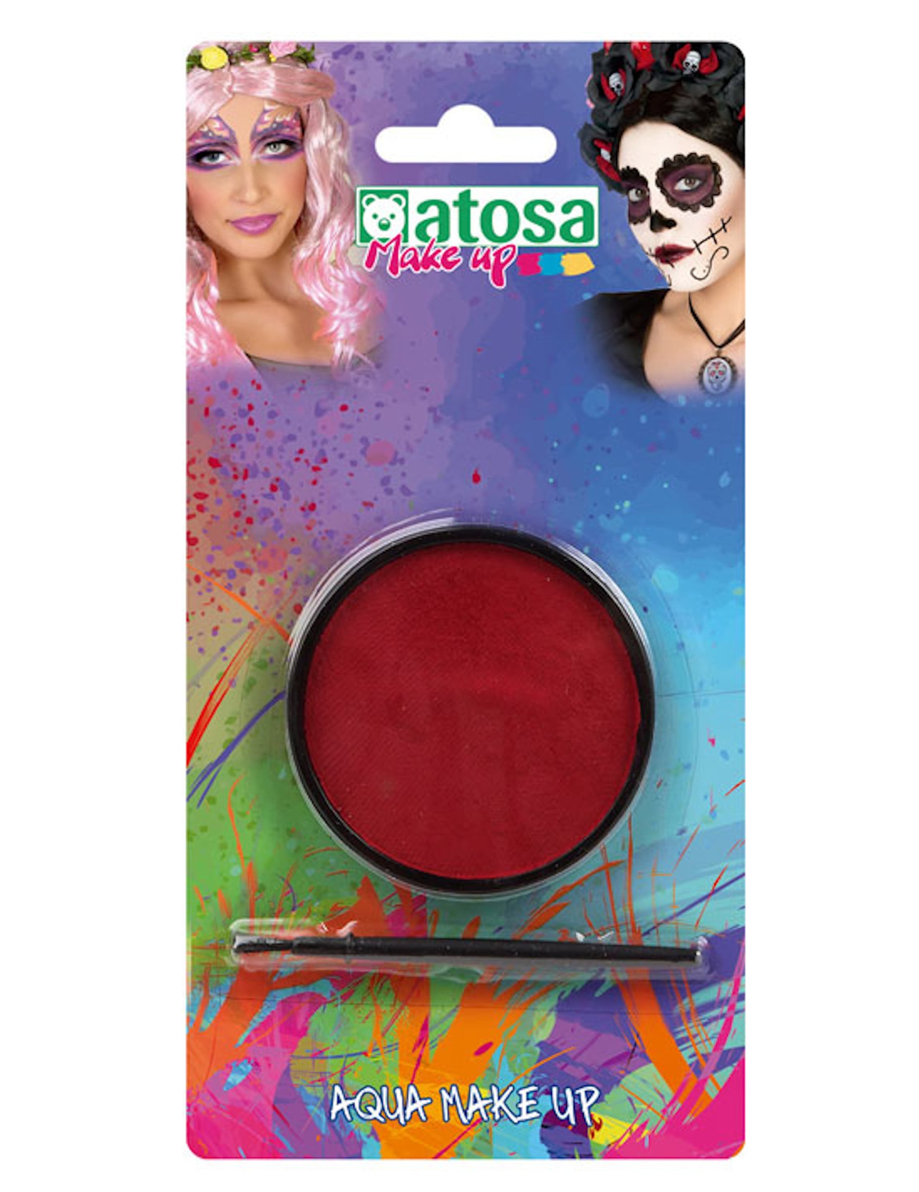 Rotes Wasserschminke-Döschen 12g Rotes Wasserschminke-Döschen 12g von ATOSA