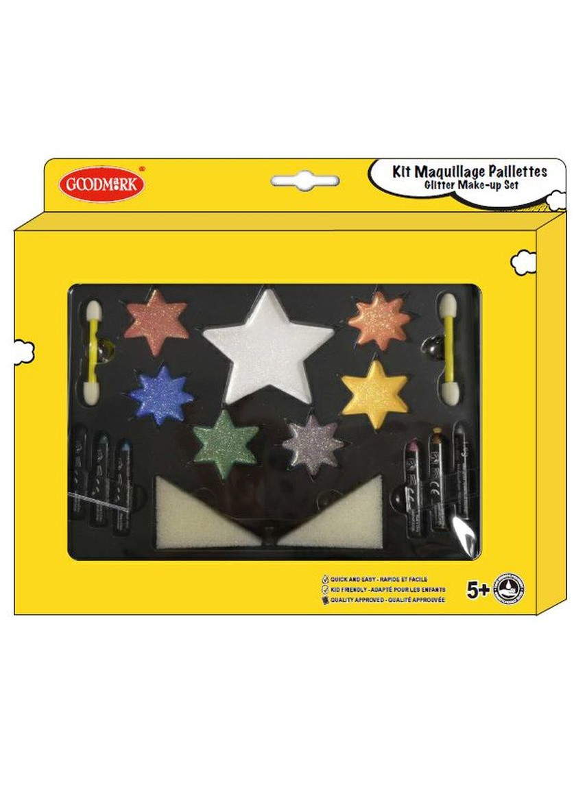 Sternenglitzer Make-up-Set 11-teilig bunt Sternenglitzer Make-up-Set 11-teilig bunt von GOODMARK