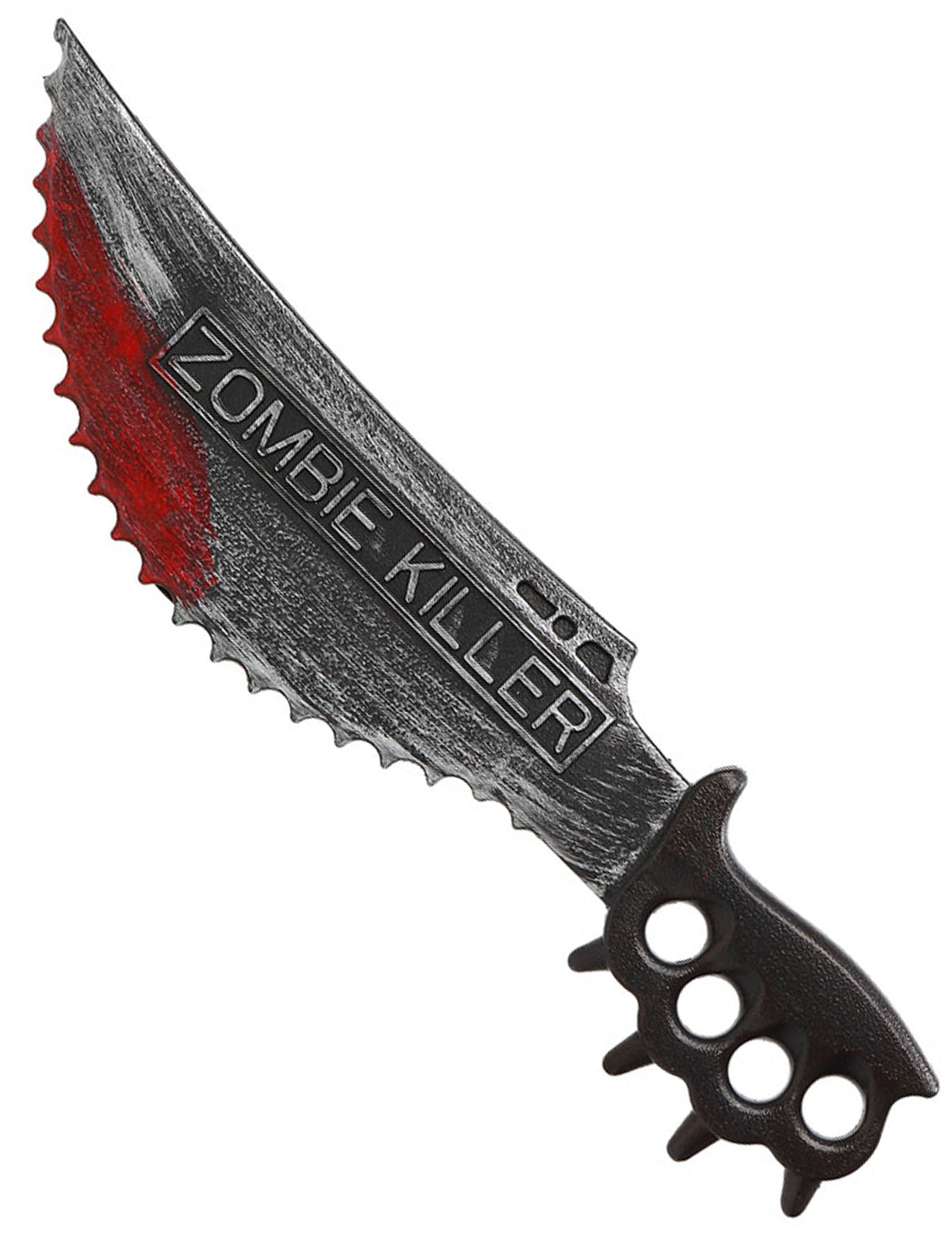 Spielzeug-Messer Zombie-Killer Halloween-Accessoire silber-rot 51 cm Spielzeug-Messer Zombie-Killer Halloween-Accessoire silber-rot 51 cm von ATOSA