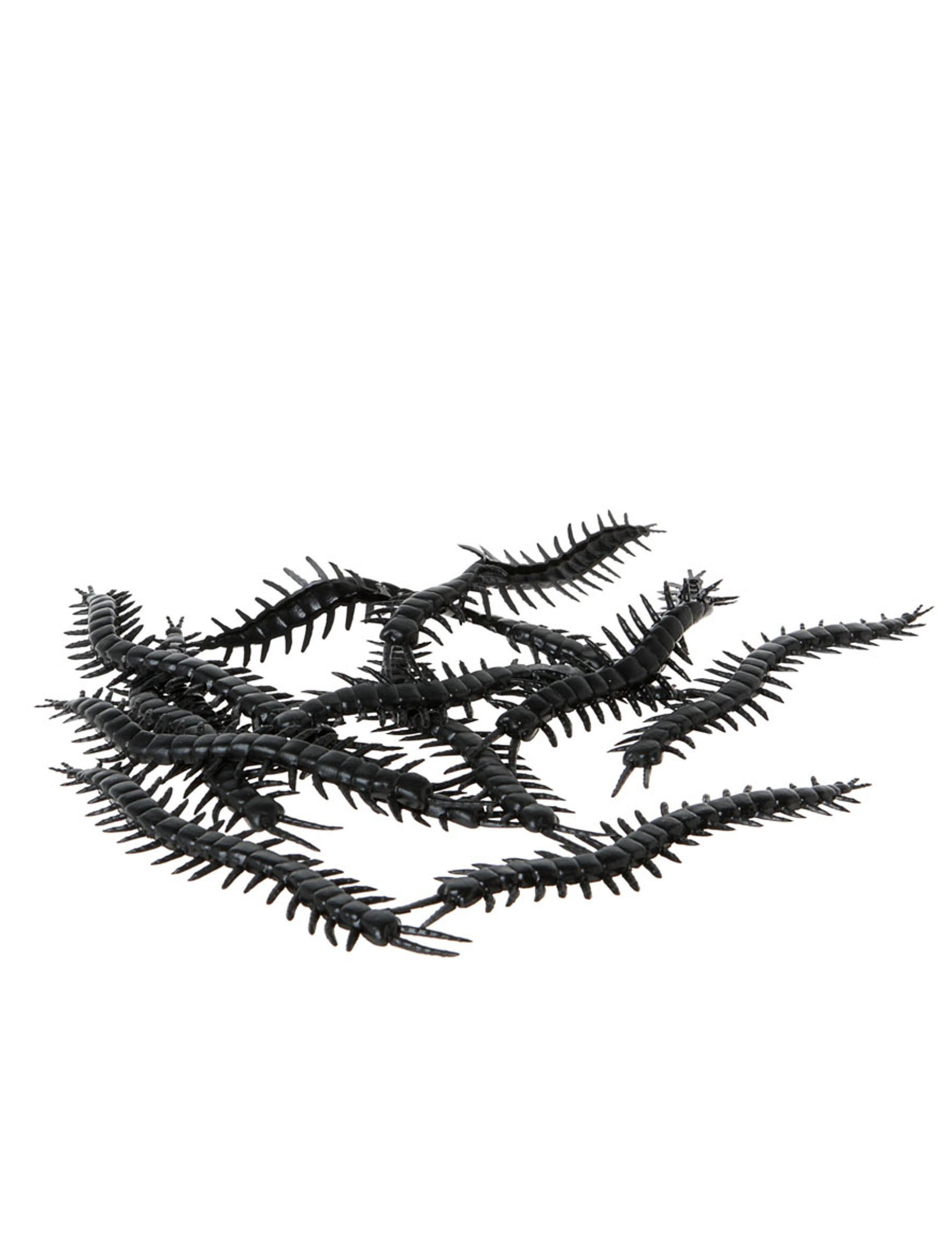 Tausendfüßer Halloween-Deko 12 Stück schwarz 13,5cm Tausendfüßer Halloween-Deko 12 Stück schwarz 13,5cm von ATOSA