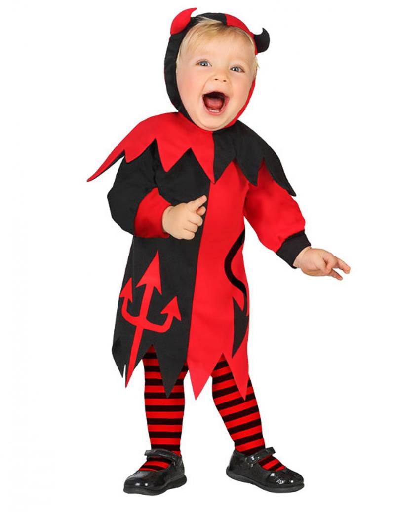 Teufel-Kostüm für Babys Halloween-Kostüm schwarz-rot Teufel-Kostüm für Babys Halloween-Kostüm schwarz-rot von ATOSA