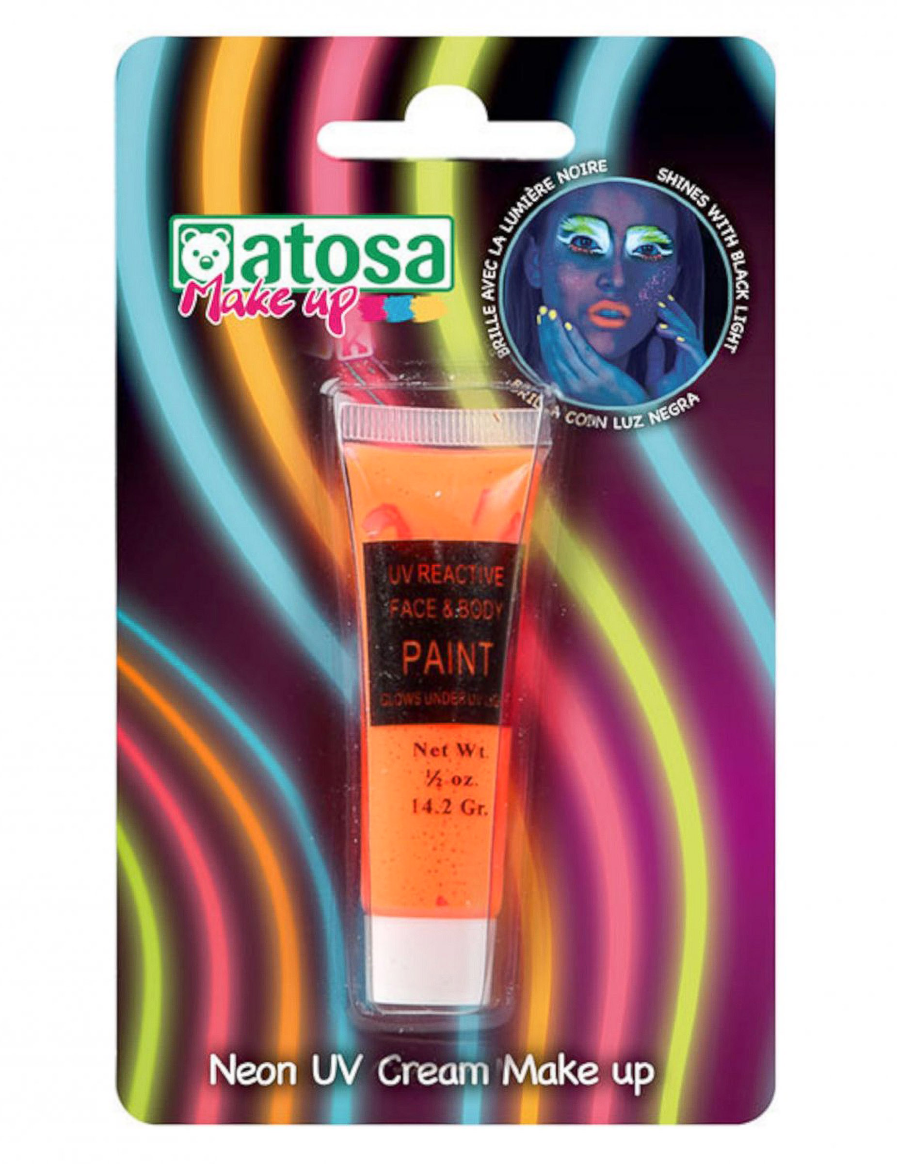 UV Make-up Neon orange für Erwachsene UV Make-up Neon orange für Erwachsene von ATOSA
