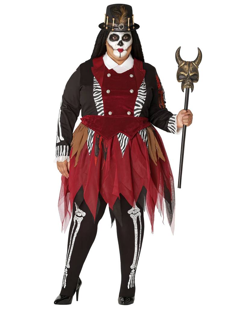 Voodoo-Kostüm für Damen Halloween-Kostüm für Damen schwarz-weiss Voodoo-Kostüm für Damen Halloween-Kostüm für Damen schwarz-weiss von ATOSA