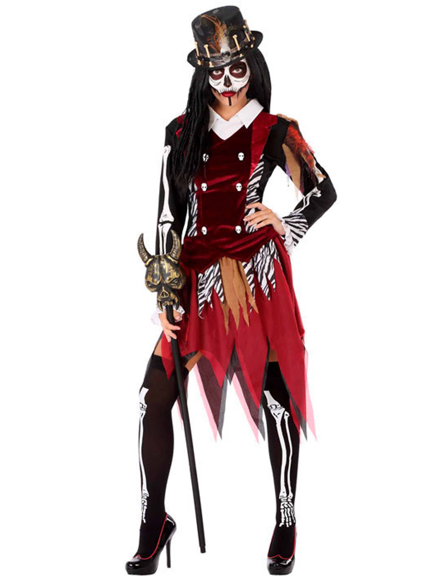 Voodoo-Kostüm für Damen Halloween-Kostüm rot Voodoo-Kostüm für Damen Halloween-Kostüm rot von ATOSA