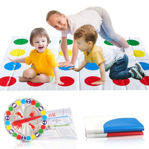ATSGJLZN Twisting Spiel für Kinder,Twisting Junior Spiele ab 6 Jahre,Twisting Game Balance Floor Spiel Pad Lustige Spiele für Indoor und Outdoor Party Familienspiele von ATSGJLZN