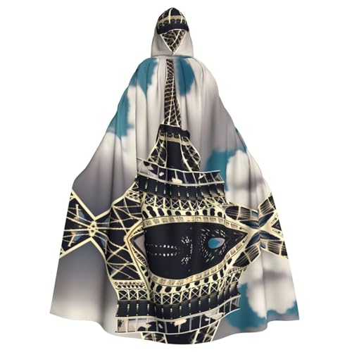 ATTBBH Wunderschöner Turm-Paris-Umhang mit Kapuze für Halloween, Rollenspiele und Kostümpartys – bequem und langlebig ATTBBH Wunderschöner Turm-Paris-Umhang mit Kapuze für Halloween, Rollenspiele und Kostümpartys – bequem und langlebig von ATTBBH
