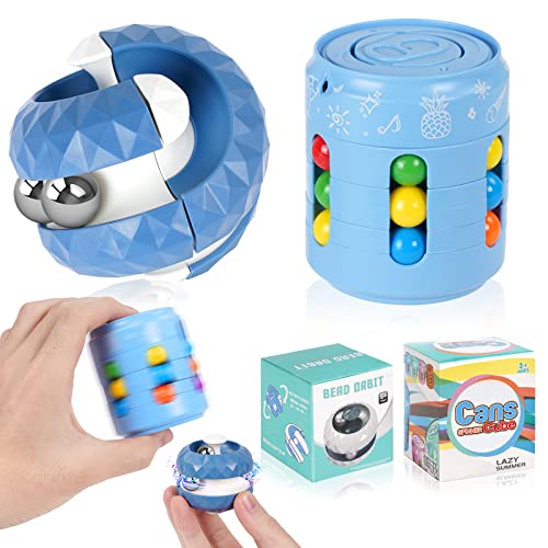 AUAUY Sensorisches Spielzeug, 1PCS Rotierender Würfel-Orbit-Ball+1PCS Magic Bean Cube Rotierendes Spielzeug, Stressabbau, Pädagogisches Puzzle-Spiele,Interaktives Spielzeug für Kinder Erwachsene AUAUY Sensorisches Spielzeug, 1PCS Rotierender Würfel-Orbit-Ball+1PCS Magic Bean Cube Rotierendes Spielzeug, Stressabbau, Pädagogisches Puzzle-Spiele,Interaktives Spielzeug für Kinder Erwachsene von AUAUY